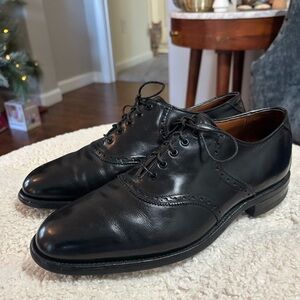 Vintage Johnston & Murphy Aristocraft BLACK DRESS SHOES SIZE 8.5